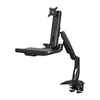 Sit-Stand Desk Mount Workstation Combo System